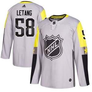 Stunning Adidas Penguins #58 Kris Letang Gray 2018 All Star Metro Division Authentic Stitched NHL Jersey a must - have for collectors