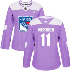 Stunning Adidas Rangers #11 Mark Messier Purple Authentic Fights Cancer Women's Stitched NHL Jersey to stand out at the arena