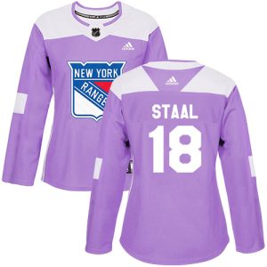 Gorgeous Adidas Rangers #18 Marc Staal Purple Authentic Fights Cancer Women's Stitched NHL Jersey a must - have for collectors