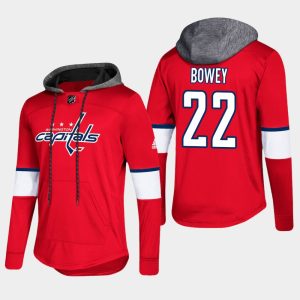 Stylish Capitals #22 Madison Bowey Red 2018 Pullover Platinum Hoodie to stand out at the arena