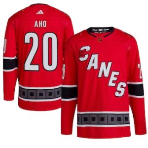 Fantastic Carolina Hurricanes #20 Sebastian Aho Men's adidas Reverse Retro 2.0 Authentic Player Jersey Red perfect for game days