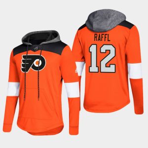 Impressive Flyers #12 Michael Raffl Orange 2018 Pullover Platinum Hoodie to show your team spirit