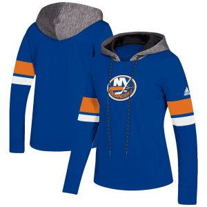 Impressive New York Islanders adidas Women's Crewdie Pullover Hoodie Royal to complete your fan gear collection