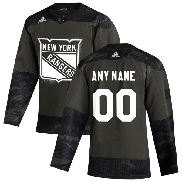 Unique New York Rangers Adidas 2019 Veterans Day Authentic Custom Practice NHL Jersey Camo a must - have for collectors