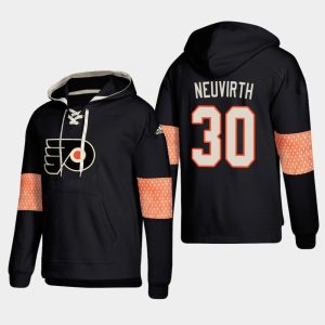 Unique Philadelphia Flyers #30 Michal Neuvirth Black adidas Lace Up Pullover Hoodie a must - have for collectors