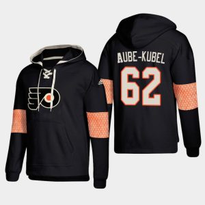 Sleek Philadelphia Flyers #62 Nicolas Aube Kubel Black adidas Lace Up Pullover Hoodie a must - have for collectors