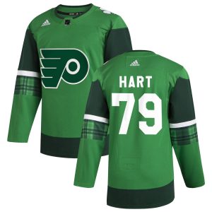 Amazing Philadelphia Flyers #79 Carter Hart Men's Adidas 2020 St. Patrick's Day Stitched NHL Jersey Green to complete your fan gear collection