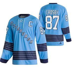 Sleek Pittsburgh Penguins #87 Sidney Crosby Adidas Men's NHL Light Blue Team Classics Authentic Jersey to complete your fan gear collection