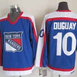Amazing Rangers #10 Ron Duguay Blue/White CCM Throwback Stitched NHL Jersey for ultimate sports enthusiasts